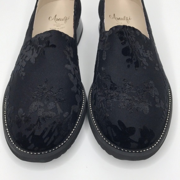 AMALFI by Rangoni Black Eufemio Loafers sz 8.5 - Picture 2 of 12